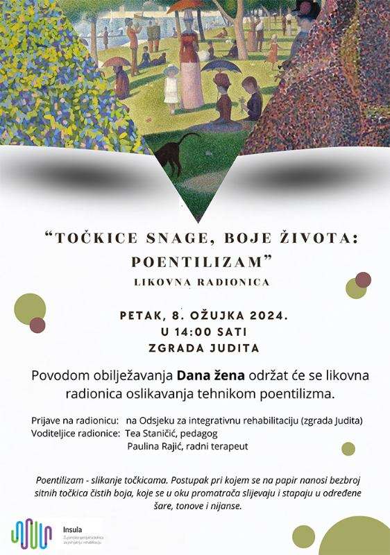 LIKOVNA RADIONICA „TOČKICE SNAGE, BOJE ŽIVOTA: POENTILIZAM“