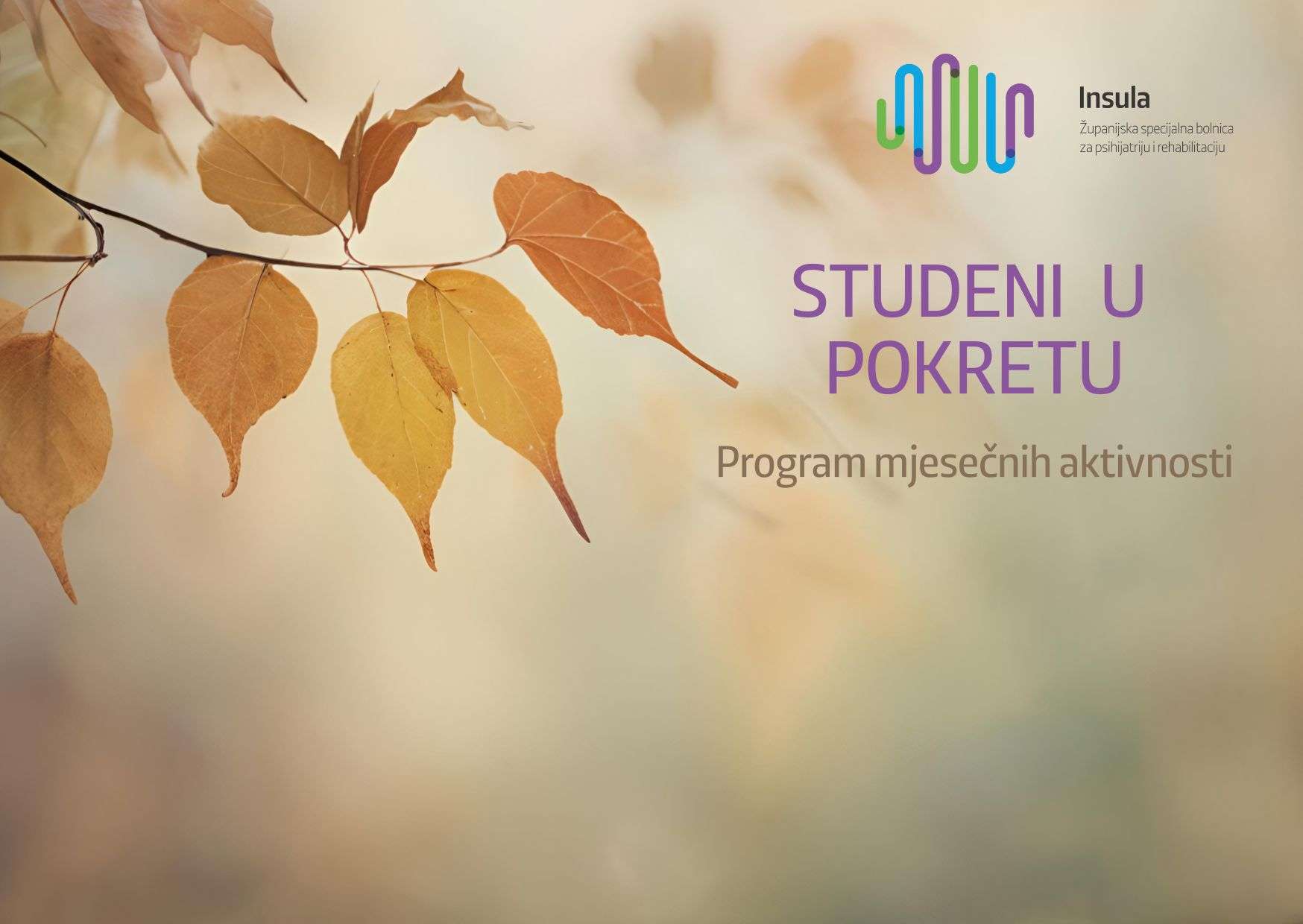 Studeni u pokretu – program mjesečnih aktivnosti