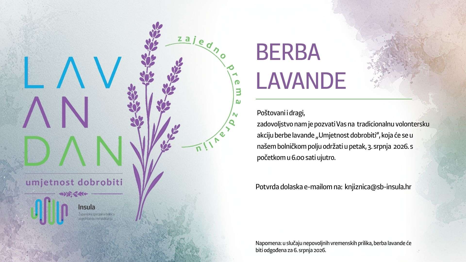 Berba lavande "Umjetnost dobrobiti"